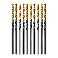 Сверло по металлу, 2 мм, HSS-Tin, Golden Tip, 10 шт. Denzel